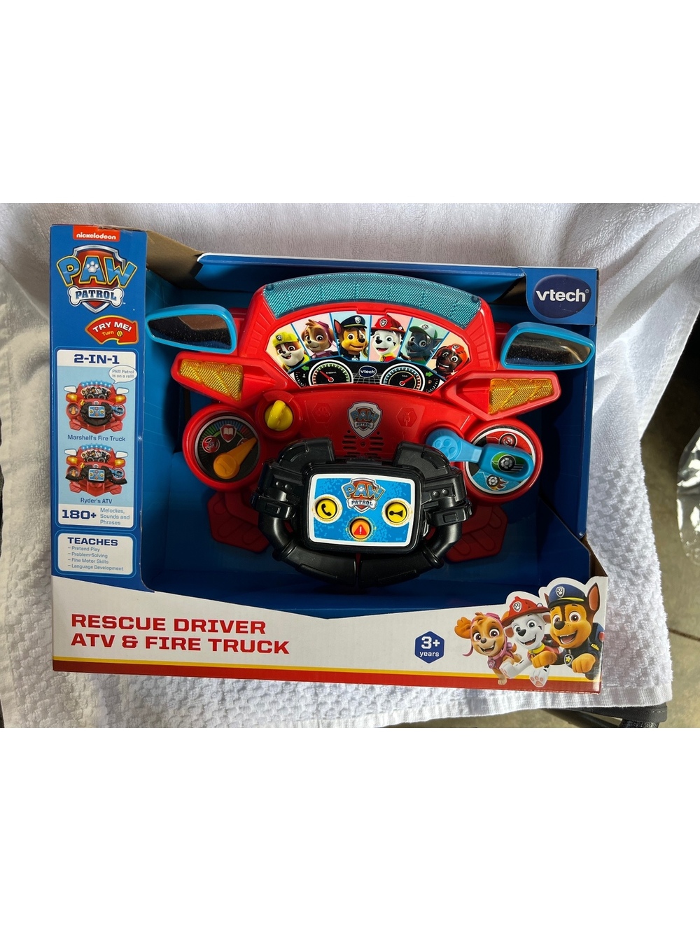VTech PAW Patrol Rescue Driver ATV & Fire Truck Interactive Toy